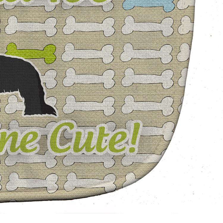 Briard Dog Gone Cute Baby Bib Easy-Clean Baby Bib Baby Feeding Accessory Baby Mealtime Essential, 10 x 13, Multicolor