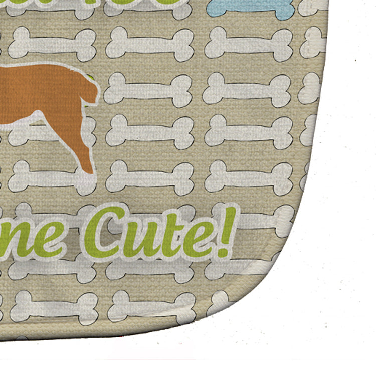 Central Asian Shepherd Dog Dog Gone Cute Baby Bib Easy-Clean Baby Bib Baby Feeding Accessory Baby Mealtime Essential, 10 x 13, Multicolor