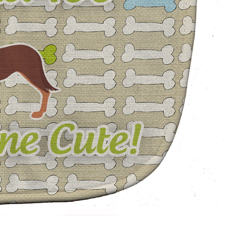 Australian Kelpie Dog Dog Gone Cute Baby Bib Easy-Clean Baby Bib Baby Feeding Accessory Baby Mealtime Essential, 10 x 13, Multicolor