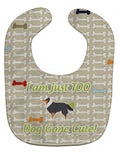 Sheltie/Shetland Sheepdog Dog Gone Cute Baby Bib Easy-Clean Baby Bib Baby Feeding Accessory Baby Mealtime Essential, 10 x 13, Multicolor
