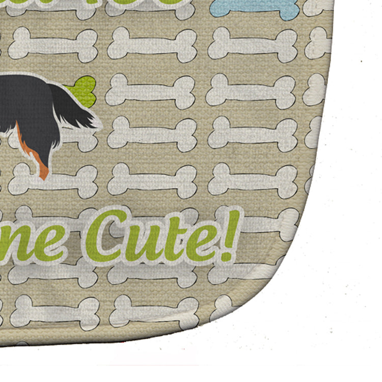 Sheltie/Shetland Sheepdog Dog Gone Cute Baby Bib Easy-Clean Baby Bib Baby Feeding Accessory Baby Mealtime Essential, 10 x 13, Multicolor