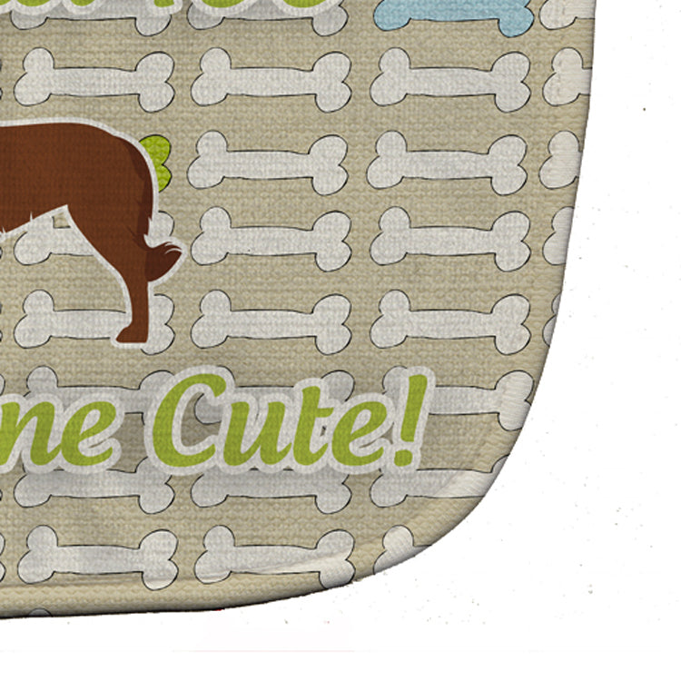 Portuguese Sheepdog Dog Dog Gone Cute Baby Bib Easy-Clean Baby Bib Baby Feeding Accessory Baby Mealtime Essential, 10 x 13, Multicolor