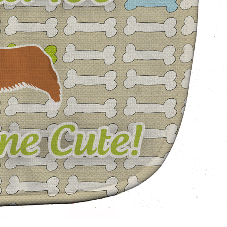 Australian Shepherd Dog Dog Gone Cute Baby Bib Easy-Clean Baby Bib Baby Feeding Accessory Baby Mealtime Essential, 10 x 13, Multicolor