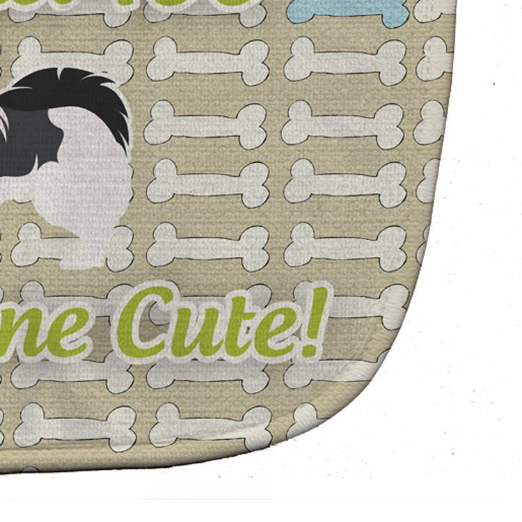 Japanese Chin Dog Gone Cute Baby Bib Easy-Clean Baby Bib Baby Feeding Accessory Baby Mealtime Essential, 10 x 13, Multicolor