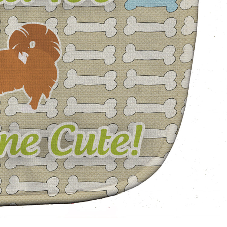 Pekingese Dog Gone Cute Baby Bib Easy-Clean Baby Bib Baby Feeding Accessory Baby Mealtime Essential, 10 x 13, Multicolor