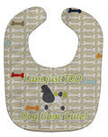 Poodle Dog Gone Cute Baby Bib Easy-Clean Baby Bib Baby Feeding Accessory Baby Mealtime Essential, 10 x 13, Multicolor