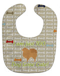Pomeranian Dog Gone Cute Baby Bib Easy-Clean Baby Bib Baby Feeding Accessory Baby Mealtime Essential, 10 x 13, Multicolor