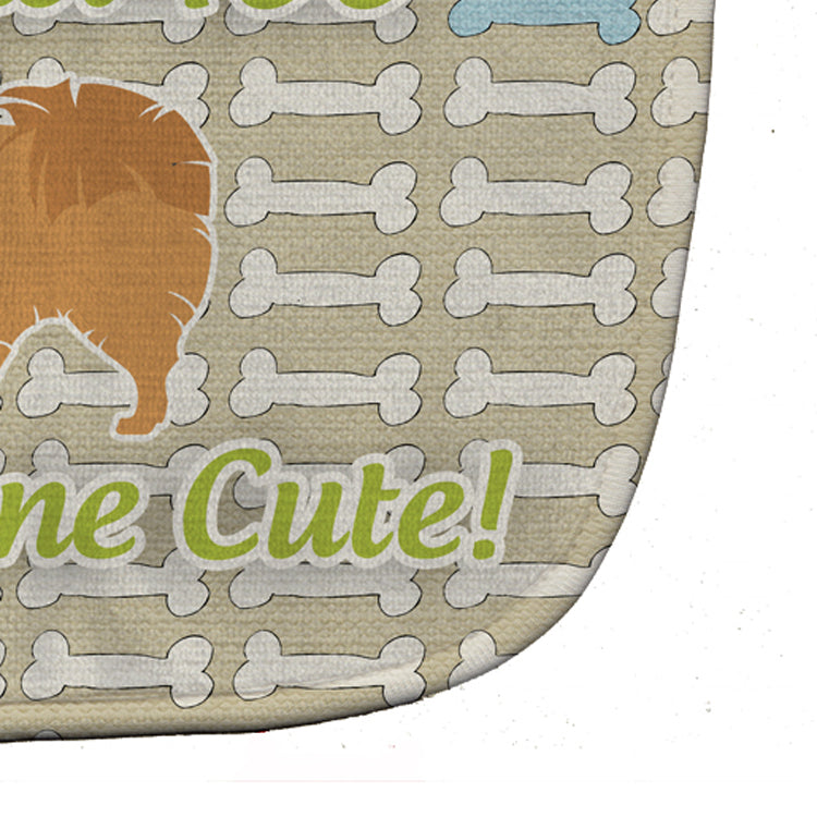 Pomeranian Dog Gone Cute Baby Bib Easy-Clean Baby Bib Baby Feeding Accessory Baby Mealtime Essential, 10 x 13, Multicolor
