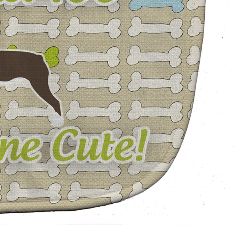 Boston Terrier Dog Gone Cute Baby Bib Easy-Clean Baby Bib Baby Feeding Accessory Baby Mealtime Essential, 10 x 13, Multicolor