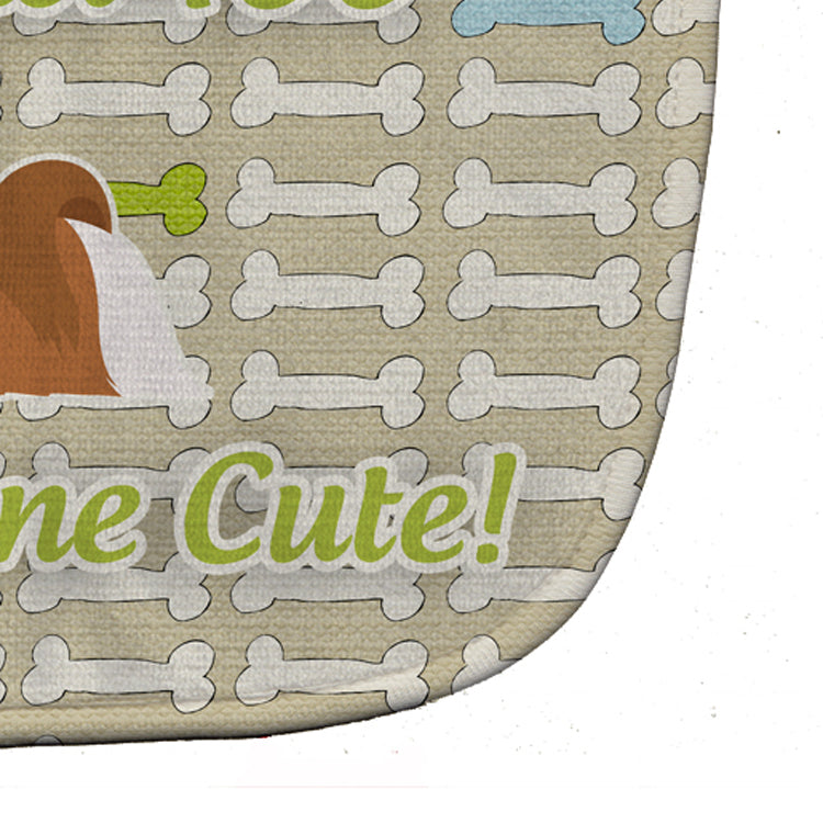 Shih Tzu Dog Gone Cute Baby Bib Easy-Clean Baby Bib Baby Feeding Accessory Baby Mealtime Essential, 10 x 13, Multicolor