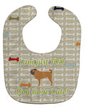 Pug Dog Gone Cute Baby Bib Easy-Clean Baby Bib Baby Feeding Accessory Baby Mealtime Essential, 10 x 13, Multicolor