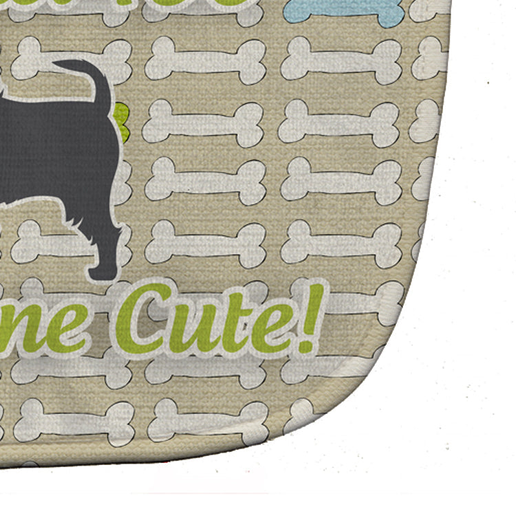 Affenpinscher Dog Gone Cute Baby Bib Easy-Clean Baby Bib Baby Feeding Accessory Baby Mealtime Essential, 10 x 13, Multicolor