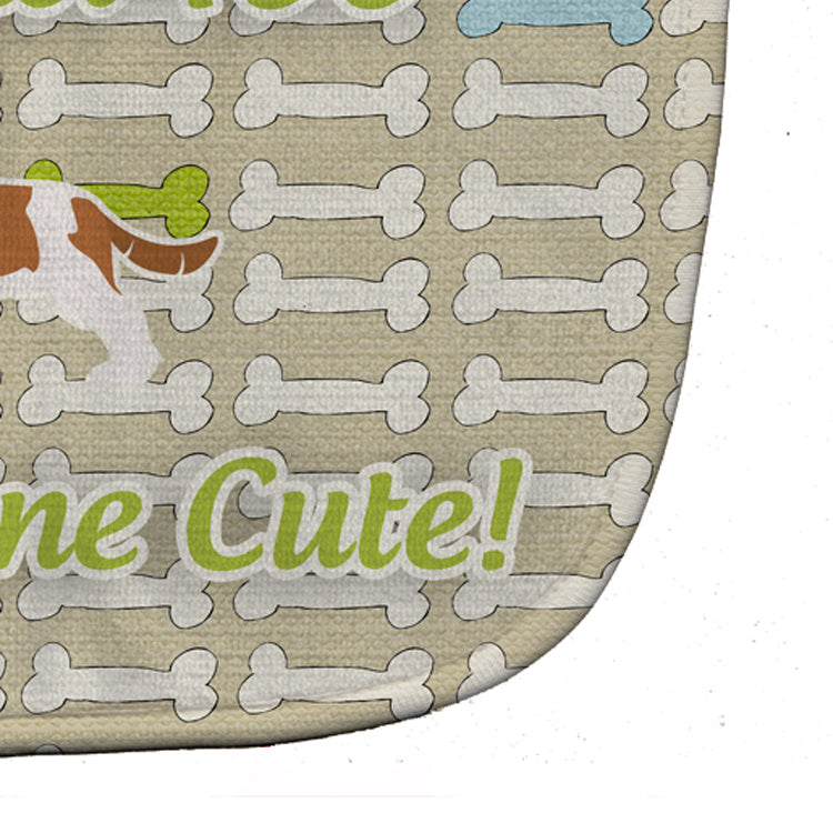Cavalier King Charles Spaniel Dog Gone Cute Baby Bib Easy-Clean Baby Bib Baby Feeding Accessory Baby Mealtime Essential, 10 x 13, Multicolor