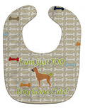 Boxer Dog Gone Cute Baby Bib Easy-Clean Baby Bib Baby Feeding Accessory Baby Mealtime Essential, 10 x 13, Multicolor