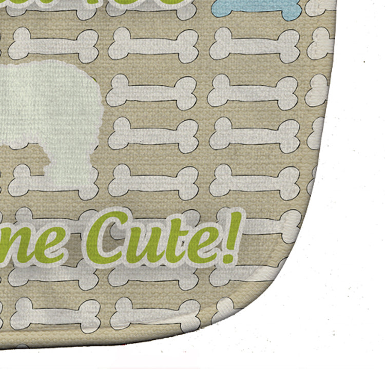 Komondor Dog Gone Cute Baby Bib Easy-Clean Baby Bib Baby Feeding Accessory Baby Mealtime Essential, 10 x 13, Multicolor
