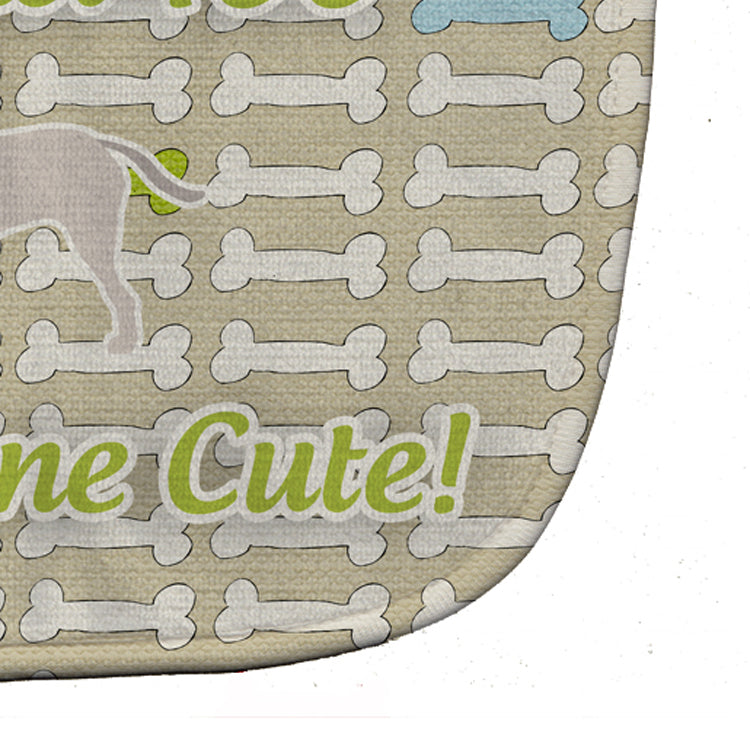 English Mastiff Dog Gone Cute Baby Bib Easy-Clean Baby Bib Baby Feeding Accessory Baby Mealtime Essential, 10 x 13, Multicolor