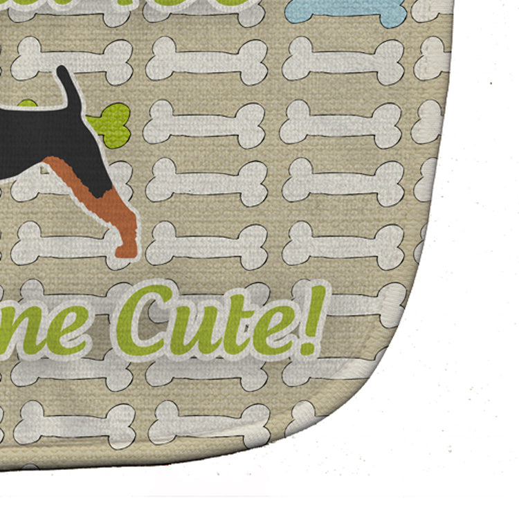 Airedale Terrier Dog Gone Cute Baby Bib Easy-Clean Baby Bib Baby Feeding Accessory Baby Mealtime Essential, 10 x 13, Multicolor
