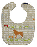 Leonberger Dog Gone Cute Baby Bib Easy-Clean Baby Bib Baby Feeding Accessory Baby Mealtime Essential, 10 x 13, Multicolor