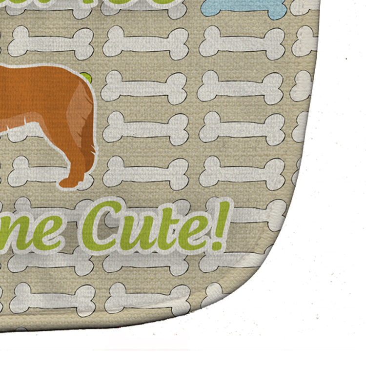 Leonberger Dog Gone Cute Baby Bib Easy-Clean Baby Bib Baby Feeding Accessory Baby Mealtime Essential, 10 x 13, Multicolor