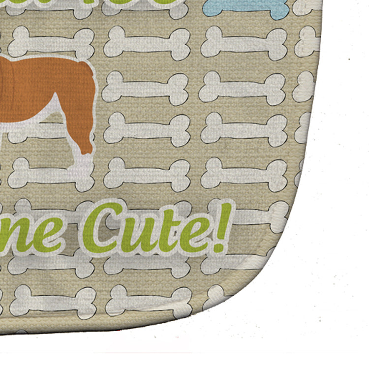 English Bulldog Dog Gone Cute Baby Bib Easy-Clean Baby Bib Baby Feeding Accessory Baby Mealtime Essential, 10 x 13, Multicolor