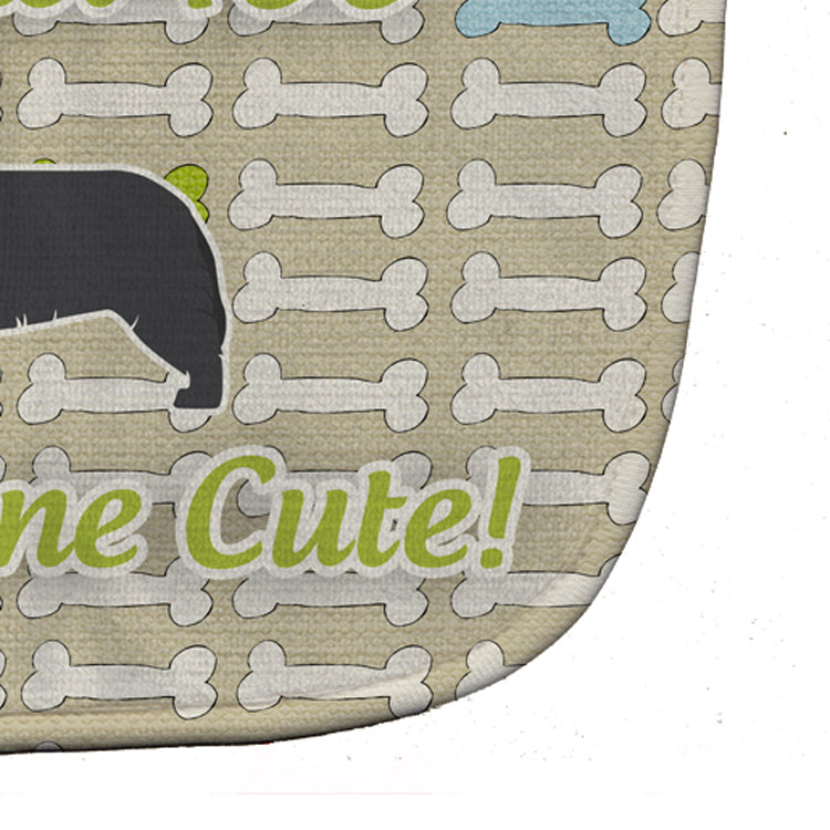 Newfoundland Dog Gone Cute Baby Bib Easy-Clean Baby Bib Baby Feeding Accessory Baby Mealtime Essential, 10 x 13, Multicolor