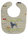 Portuguese Water Dog Dog Gone Cute Baby Bib Easy-Clean Baby Bib Baby Feeding Accessory Baby Mealtime Essential, 10 x 13, Multicolor