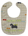 Scottish Terrier Dog Gone Cute Baby Bib Easy-Clean Baby Bib Baby Feeding Accessory Baby Mealtime Essential, 10 x 13, Multicolor
