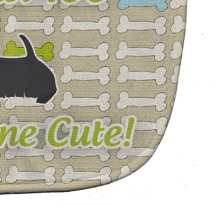 Scottish Terrier Dog Gone Cute Baby Bib Easy-Clean Baby Bib Baby Feeding Accessory Baby Mealtime Essential, 10 x 13, Multicolor