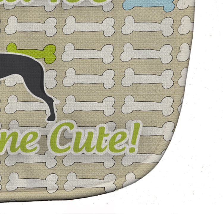 Great Dane Dog Gone Cute Baby Bib Easy-Clean Baby Bib Baby Feeding Accessory Baby Mealtime Essential, 10 x 13, Multicolor