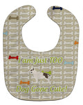 Bull Terrier Dog Gone Cute Baby Bib Easy-Clean Baby Bib Baby Feeding Accessory Baby Mealtime Essential, 10 x 13, Multicolor