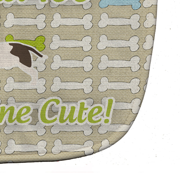 Bull Terrier Dog Gone Cute Baby Bib Easy-Clean Baby Bib Baby Feeding Accessory Baby Mealtime Essential, 10 x 13, Multicolor