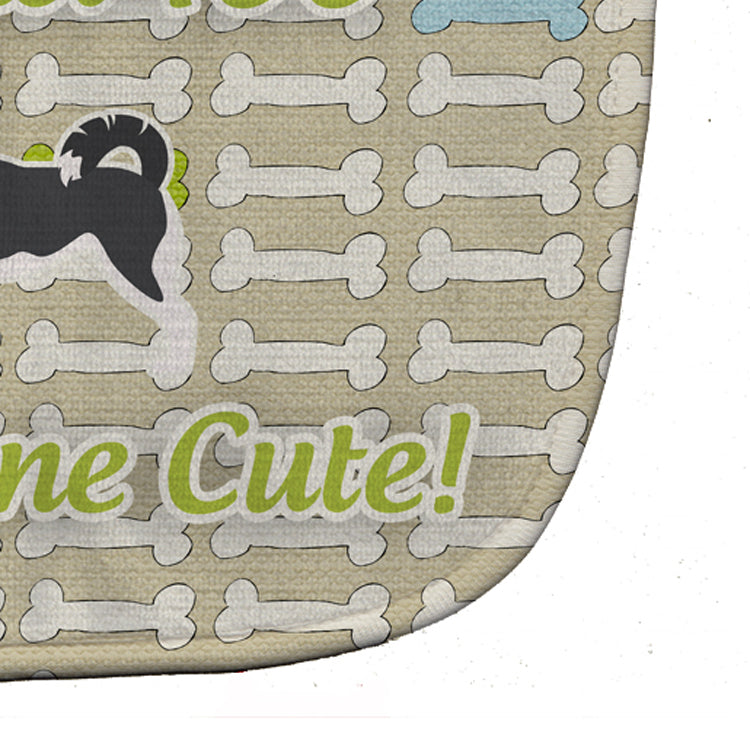 Siberian Husky Dog Gone Cute Baby Bib Easy-Clean Baby Bib Baby Feeding Accessory Baby Mealtime Essential, 10 x 13, Multicolor