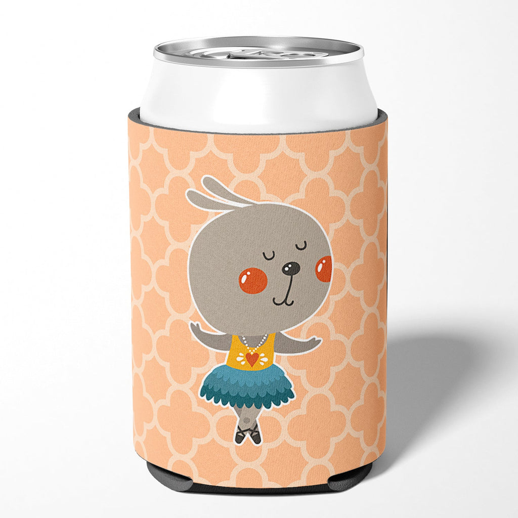 Ballerina Rabbit Can or Bottle Hugger Cooler Sleeve for Standard 12 oz Cans, Insulated Foam Beer & Soda Can Hugger Reusable