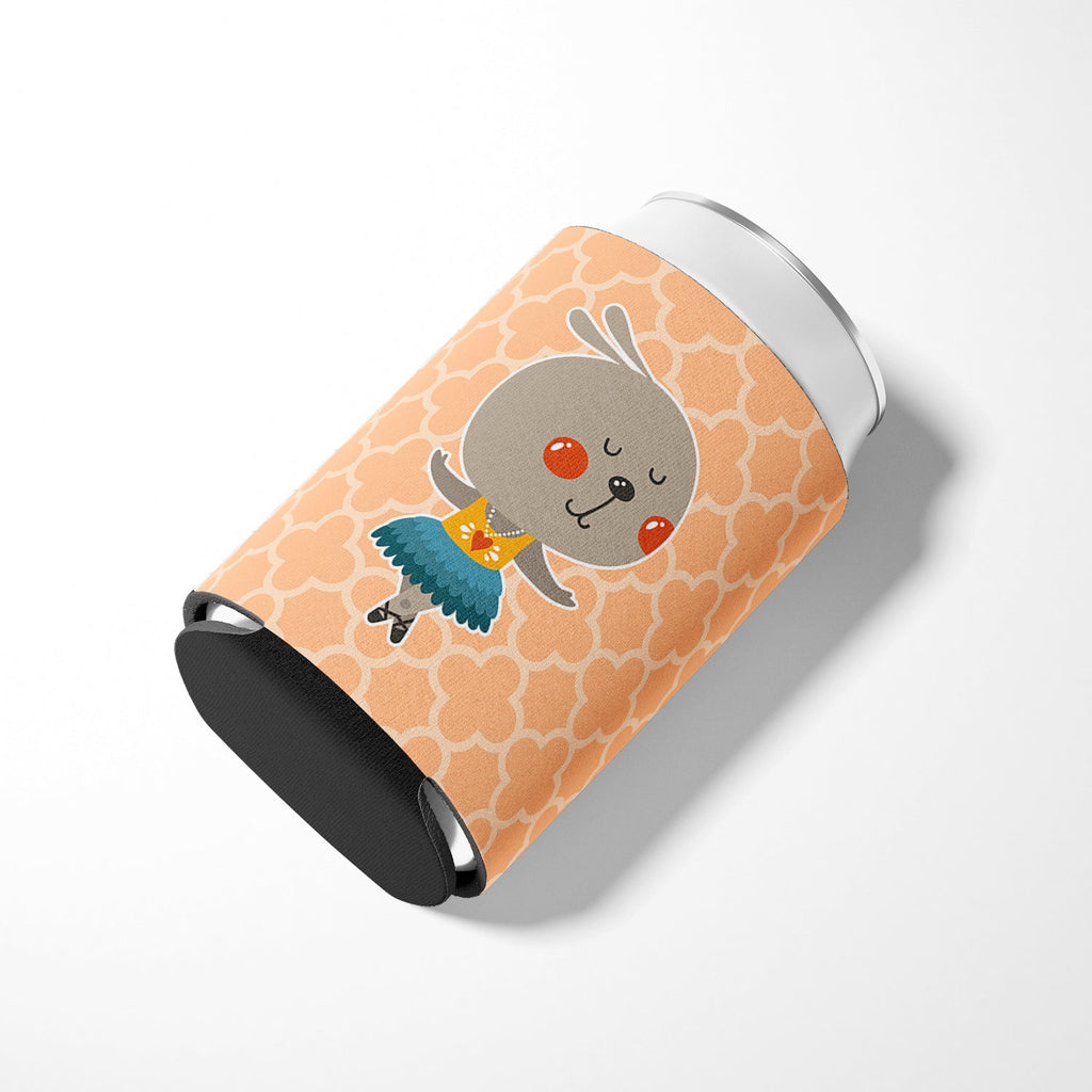 Ballerina Rabbit Can or Bottle Hugger Cooler Sleeve for Standard 12 oz Cans, Insulated Foam Beer & Soda Can Hugger Reusable