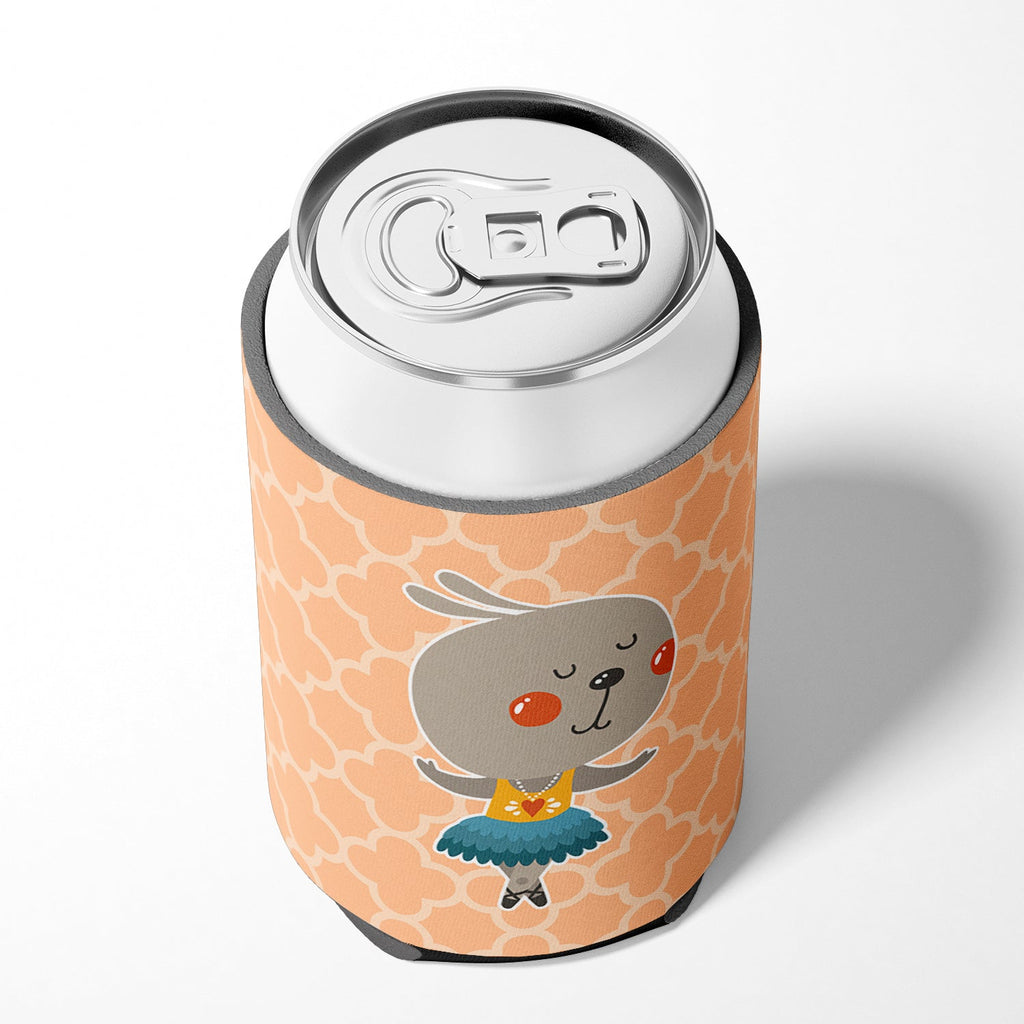 Ballerina Rabbit Can or Bottle Hugger Cooler Sleeve for Standard 12 oz Cans, Insulated Foam Beer & Soda Can Hugger Reusable