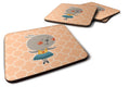 Ballerina Rabbit Foam Coasters Set of 4 Cup Coasters for Indoor Outdoor, Tabletop Protection, Anti Slip, Mouse pad Material