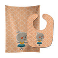 Ballerina Rabbit Baby Bib & Burp Cloth Easy-Clean Baby Bib Baby Feeding Accessory Baby Mealtime Essential