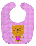 Yoga Cat Baby Bib Easy-Clean Baby Bib Baby Feeding Accessory Baby Mealtime Essential, 10 x 13, Multicolor