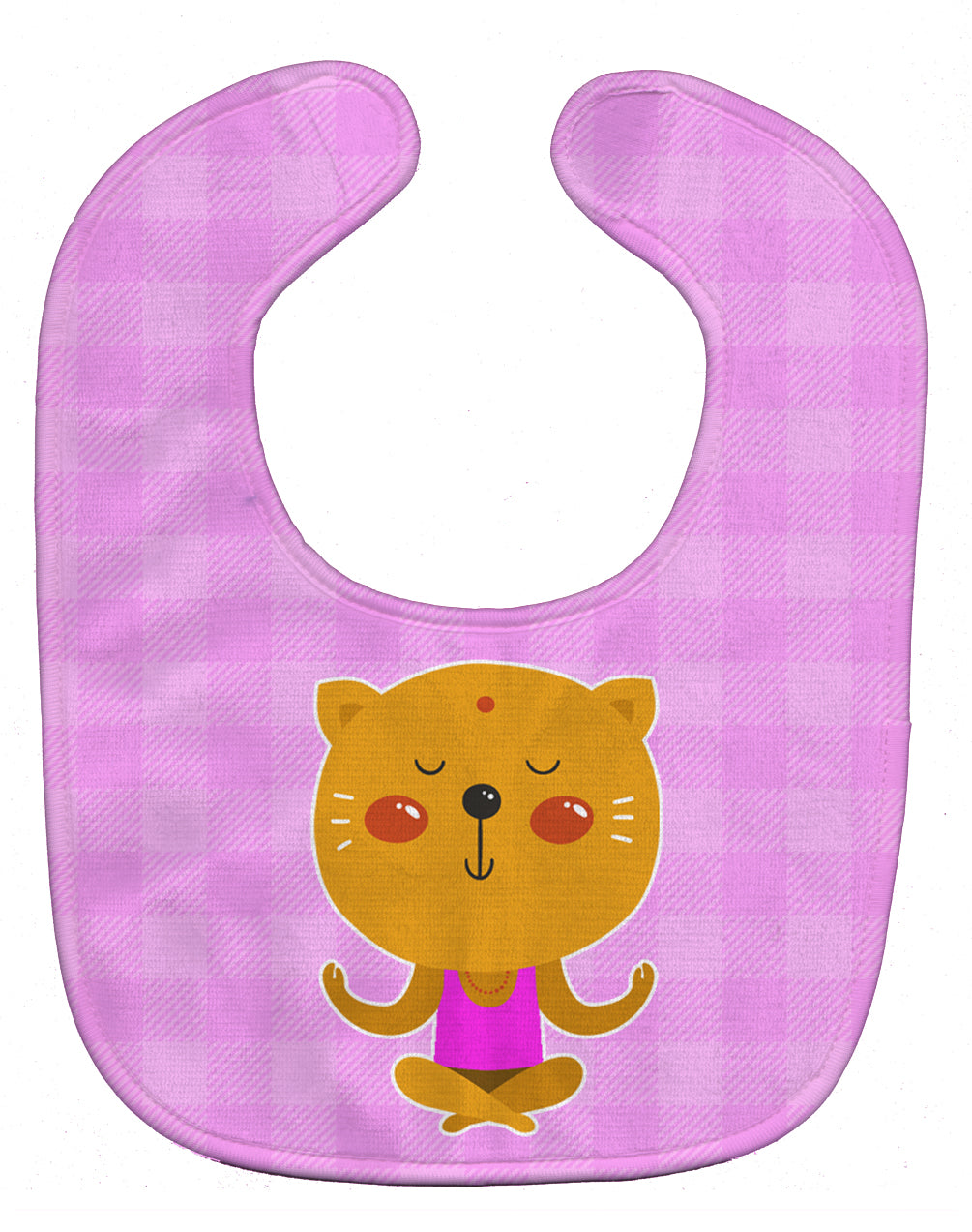 Yoga Cat Baby Bib Easy-Clean Baby Bib Baby Feeding Accessory Baby Mealtime Essential, 10 x 13, Multicolor