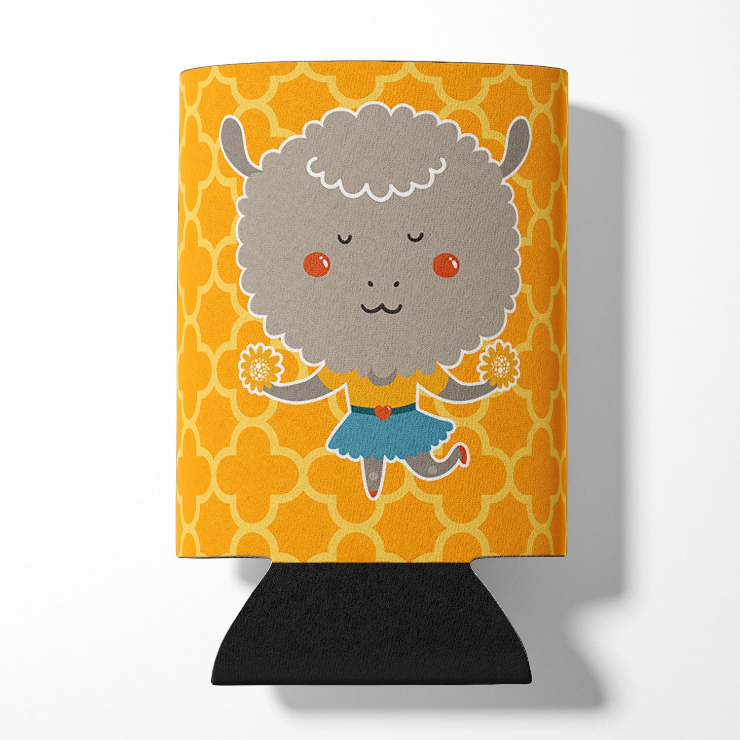 Cheerleader Lamb Sheep Can or Bottle Hugger Cooler Sleeve for Standard 12 oz Cans, Insulated Foam Beer & Soda Can Hugger Reusable