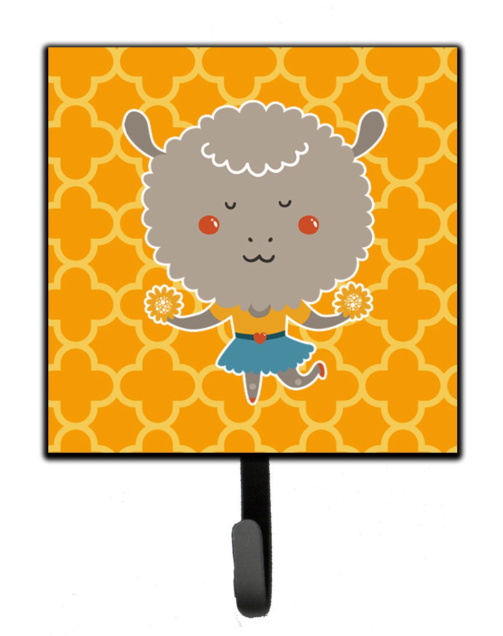 Cheerleader Lamb Sheep Leash or Key Holder Wall Hooks, Key Hooks Holder, Coat Rack Wall Mount, Coat Hooks, Hooks for Hanging Keys, Towels, Aprons, Leashes