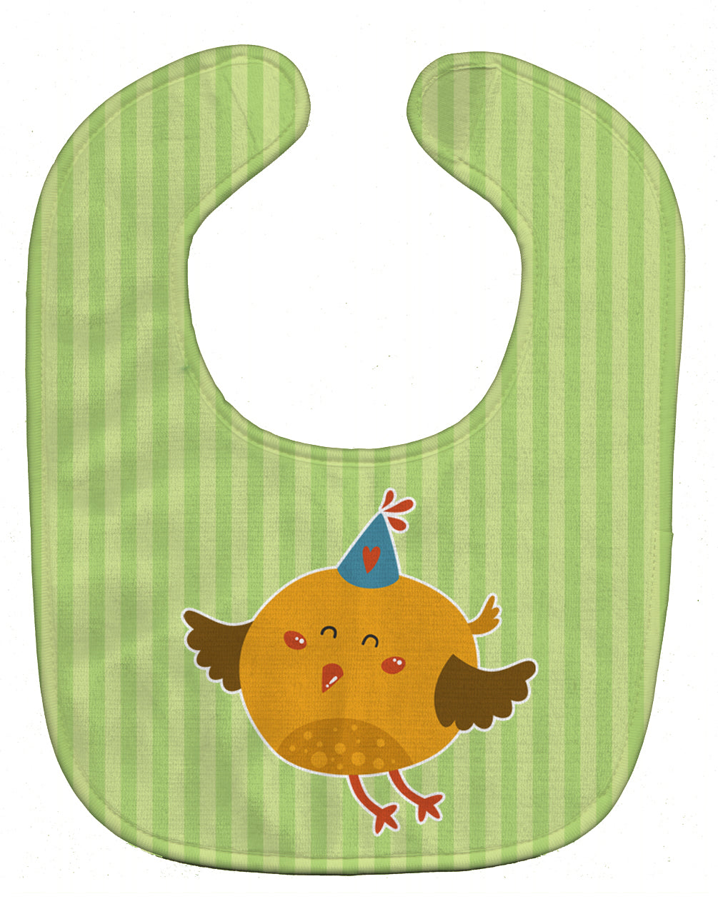 Birthday Bird Baby Bib Easy-Clean Baby Bib Baby Feeding Accessory Baby Mealtime Essential, 10 x 13, Multicolor