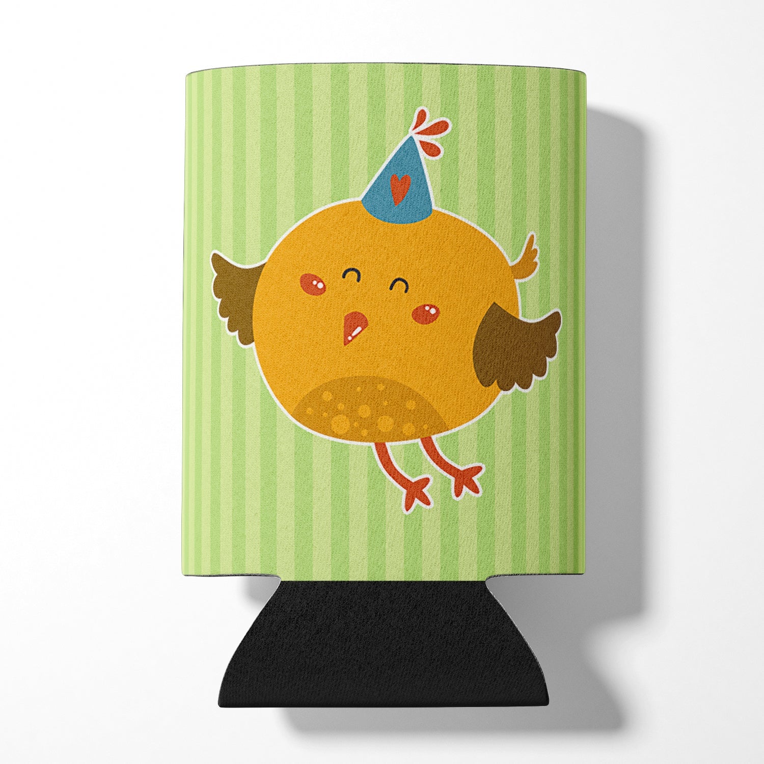 Birthday Bird Can or Bottle Hugger Cooler Sleeve for Standard 12 oz Cans, Insulated Foam Beer & Soda Can Hugger Reusable