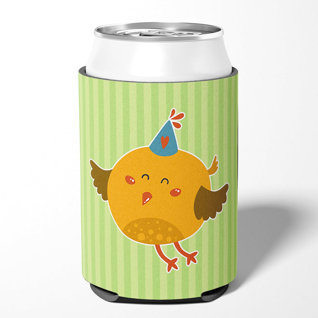 Birthday Bird Can or Bottle Hugger Cooler Sleeve for Standard 12 oz Cans, Insulated Foam Beer & Soda Can Hugger Reusable