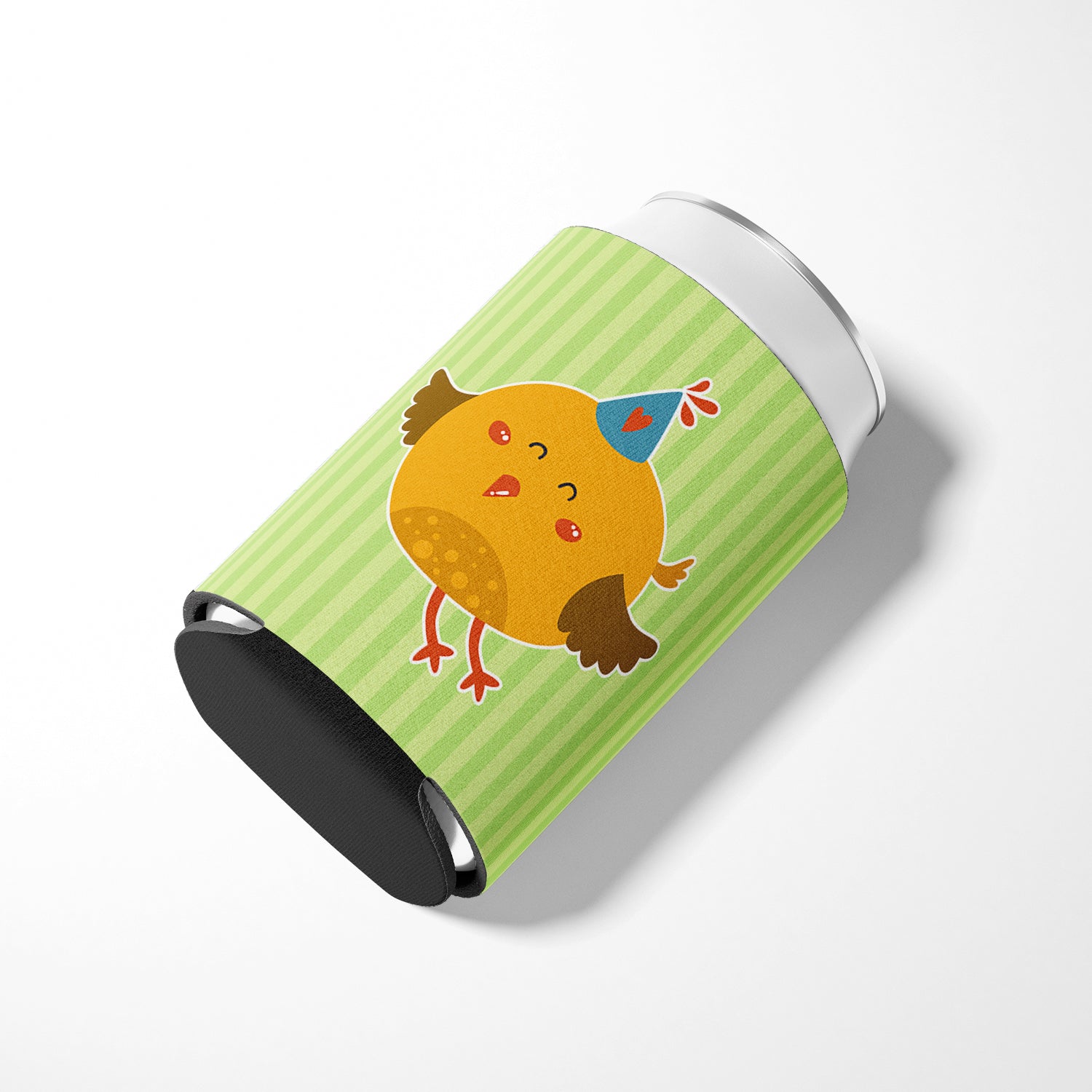 Birthday Bird Can or Bottle Hugger Cooler Sleeve for Standard 12 oz Cans, Insulated Foam Beer & Soda Can Hugger Reusable