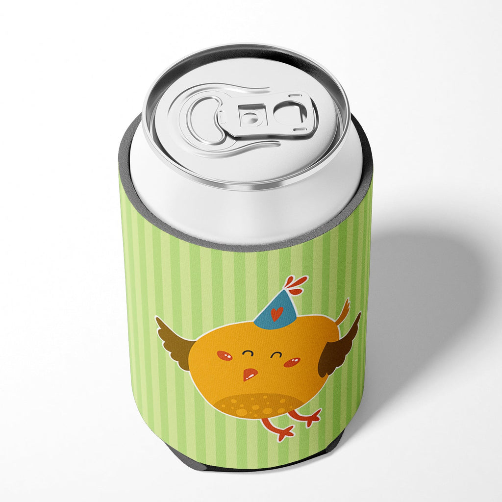 Birthday Bird Can or Bottle Hugger Cooler Sleeve for Standard 12 oz Cans, Insulated Foam Beer & Soda Can Hugger Reusable