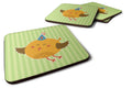 Birthday Bird Foam Coasters Set of 4 Cup Coasters for Indoor Outdoor, Tabletop Protection, Anti Slip, Mouse pad Material