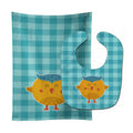Wise Owl Baby Bib & Burp Cloth Easy-Clean Baby Bib Baby Feeding Accessory Baby Mealtime Essential