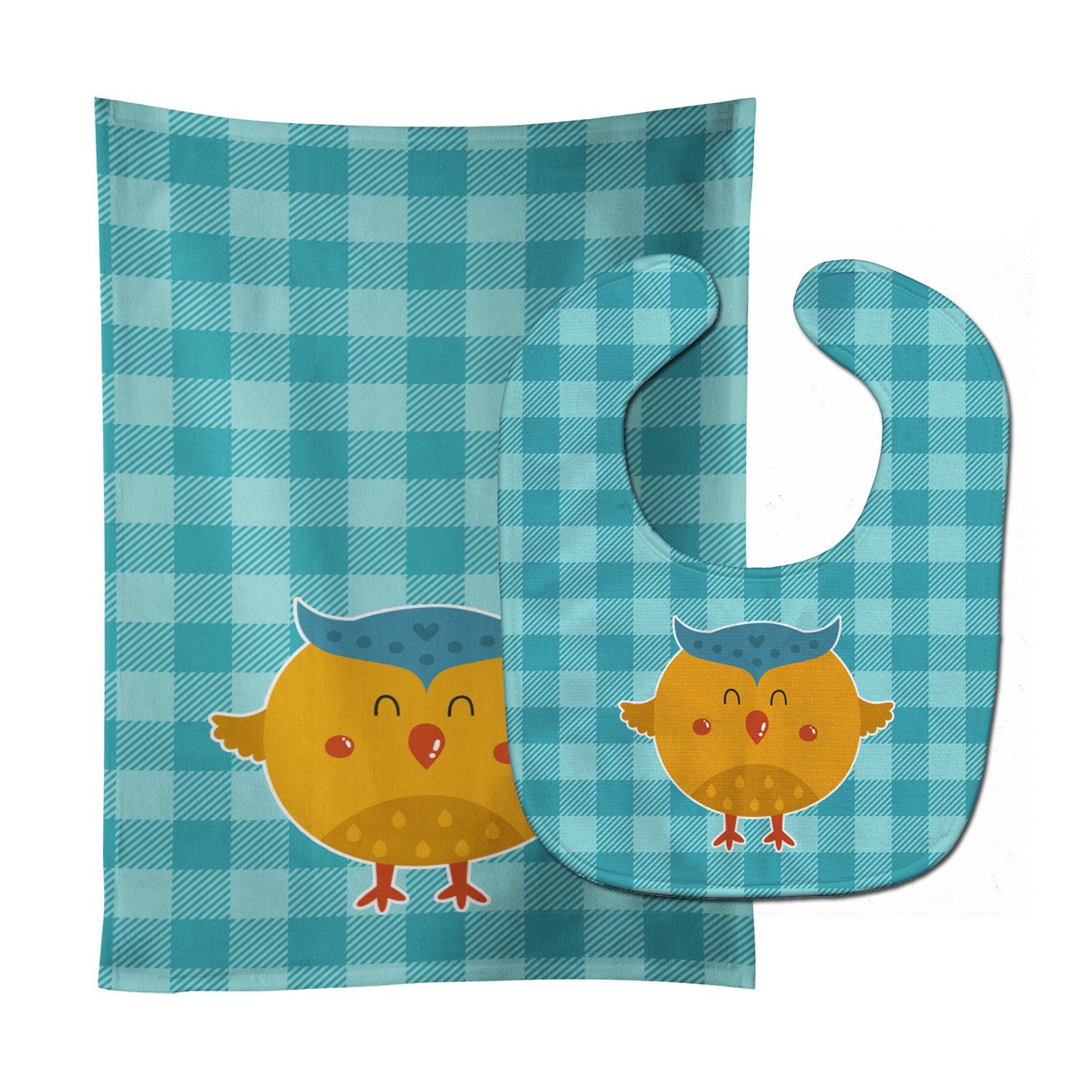Wise Owl Baby Bib & Burp Cloth Easy-Clean Baby Bib Baby Feeding Accessory Baby Mealtime Essential