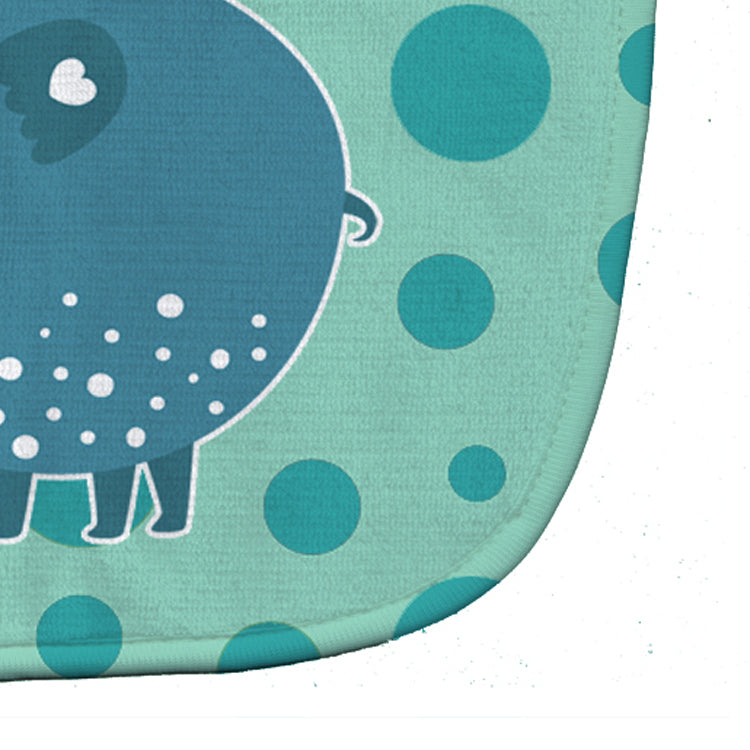 Blue Elephant Baby Bib Easy-Clean Baby Bib Baby Feeding Accessory Baby Mealtime Essential, 10 x 13, Multicolor